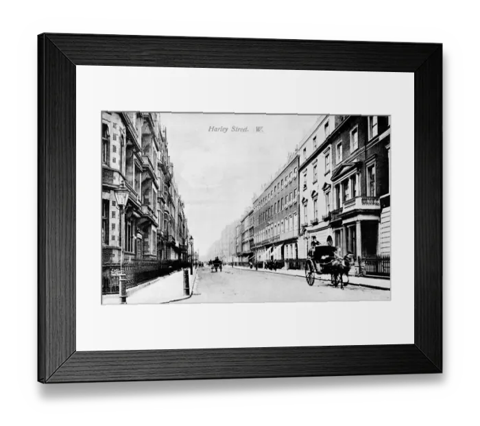 Framed Print : View of Harley Street, London Framed Print : View of Harley Street, London