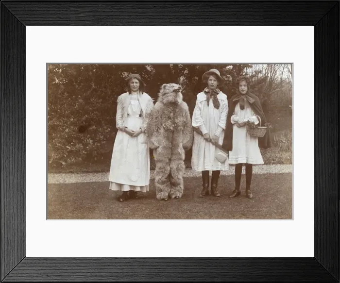 Framed Print : Little Red Riding Hood fancy dress Framed Print : Little Red Riding Hood fancy dress