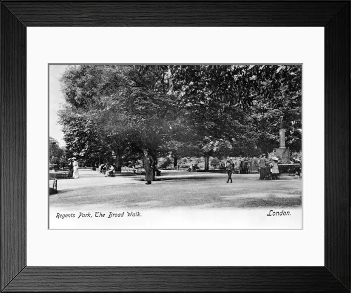 Framed Print : The Broad Walk, Regents Park, London Framed Print : The Broad Walk, Regents Park, London