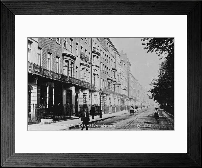 Framed Print : Montagu Square, Marylebone, London W1 Framed Print : Montagu Square, Marylebone, London W1