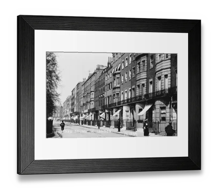 Framed Print : Montagu Square, Marylebone, London W1 Framed Print : Montagu Square, Marylebone, London W1