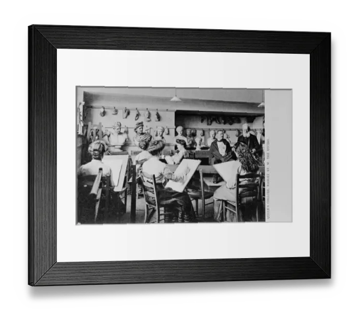 Framed Print : Young women at Queens College, Harley Street, London Framed Print : Young women at Queens College, Harley Street, London
