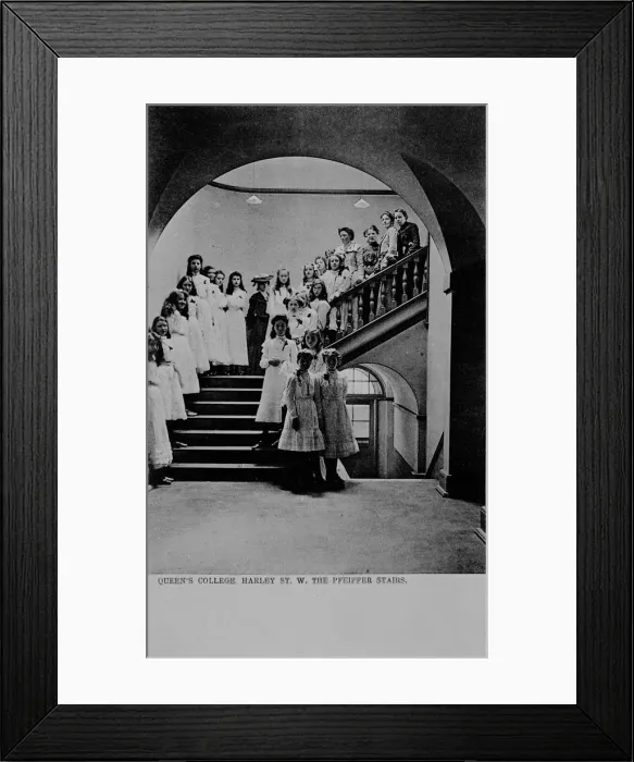 Framed Print : Girls and women at Queens College, Harley Street, London Framed Print : Girls and women at Queens College, Harley Street, London