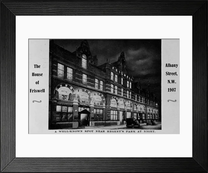 Framed Print : House of Friswell, 1 Albany Street, NW London Framed Print : House of Friswell, 1 Albany Street, NW London
