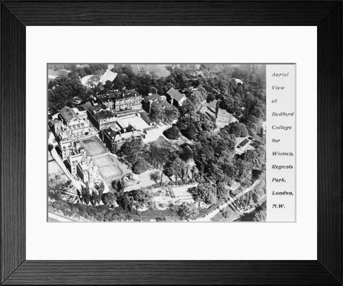 Framed Print : Aerial view, Bedford College for Women, London Framed Print : Aerial view, Bedford College for Women, London