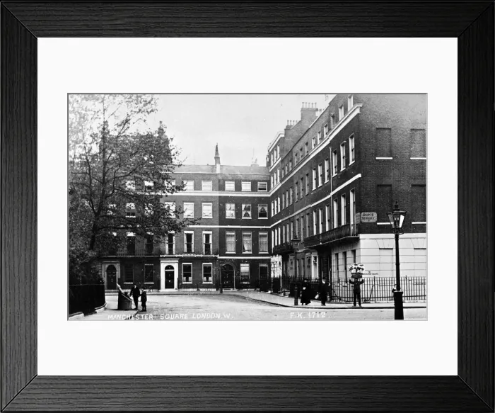 Framed Print : Manchester Square and Duke Street, London Framed Print : Manchester Square and Duke Street, London