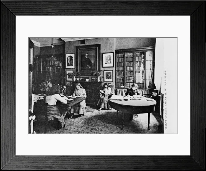 Framed Print : Young women at Queens College, Harley Street, London Framed Print : Young women at Queens College, Harley Street, London