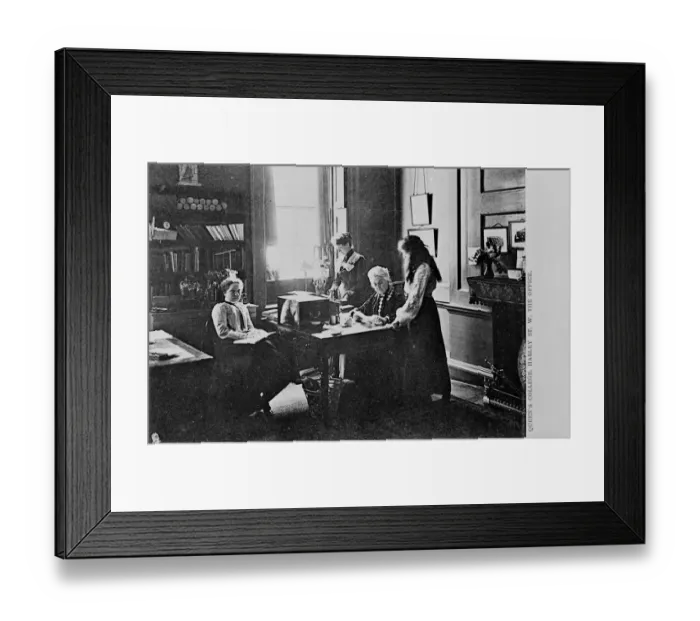 Framed Print : Girls and women at Queens College, Harley Street, London Framed Print : Girls and women at Queens College, Harley Street, London
