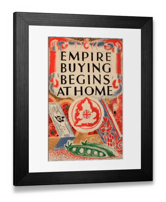 Framed Print : Produce of the British Empire Framed Print : Produce of the British Empire