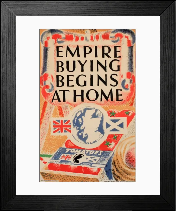 Framed Print : Produce of the British Empire Framed Print : Produce of the British Empire