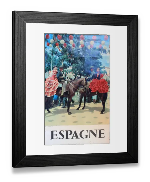 Framed Print : Poster design, Spain, Seville Festival Framed Print : Poster design, Spain, Seville Festival