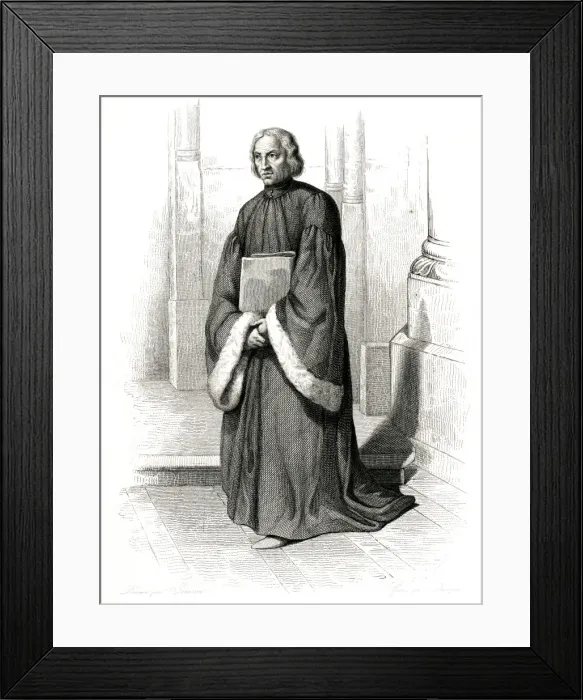 Framed Print : Jean Charlier De Gerson Framed Print : Jean Charlier De Gerson