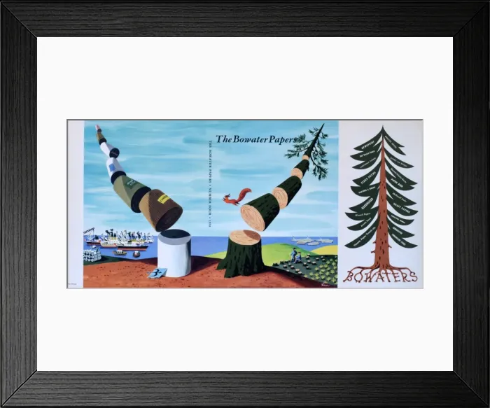 Framed Print : Cover design, The Bowater Papers Framed Print : Cover design, The Bowater Papers
