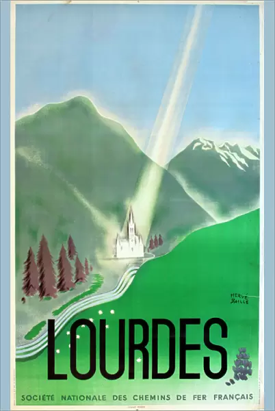 Poster, Lourdes, France