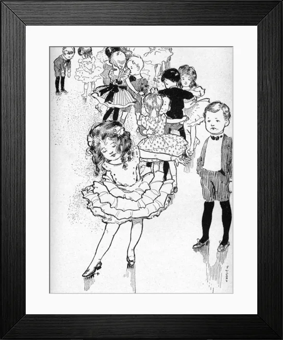Framed Print : Children dancing at a party Framed Print : Children dancing at a party