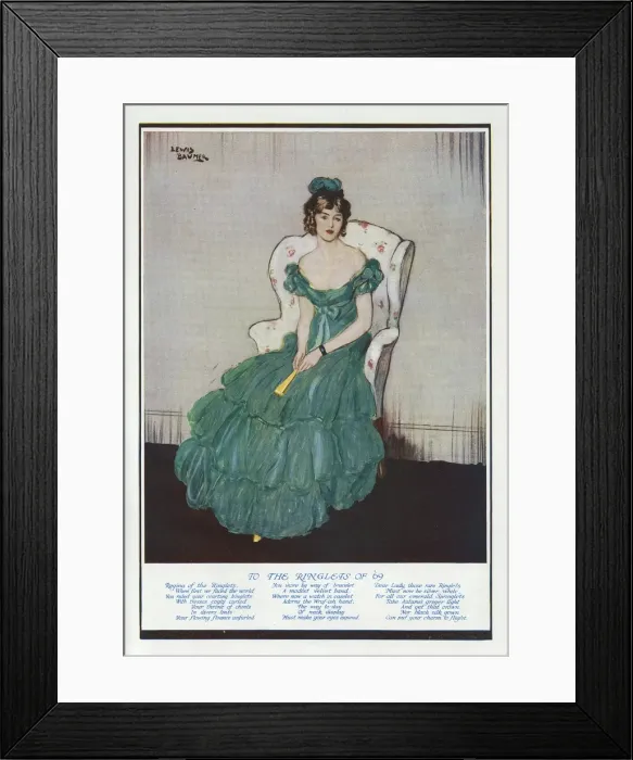 Framed Print : To the Ringlets of 69 by Lewis Baumer Framed Print : To the Ringlets of 69 by Lewis Baumer