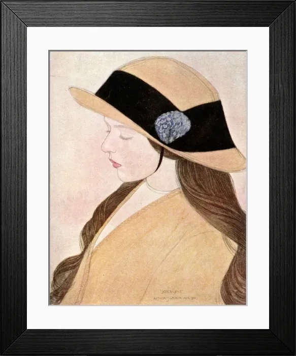 Framed Print : Joscelyne by Arthur J. Gaskin Framed Print : Joscelyne by Arthur J. Gaskin