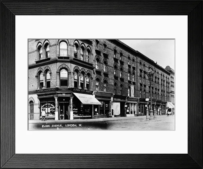 Framed Print : Elgin Avenue, West London