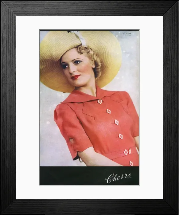 Framed Print : 1939 fashion Framed Print : 1939 fashion