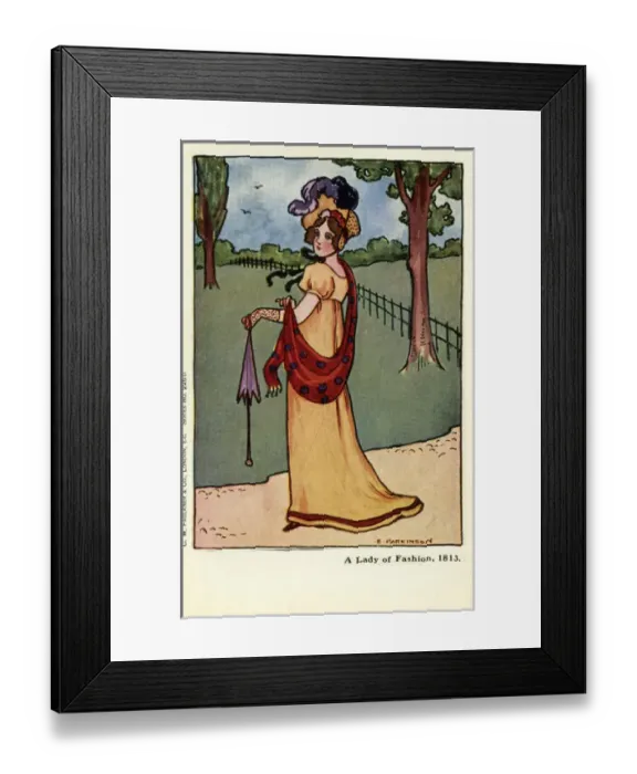 Framed Print : Lady of fashion Framed Print : Lady of fashion