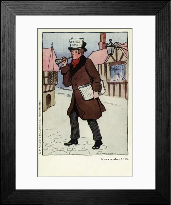 Framed Print : Newsvendor