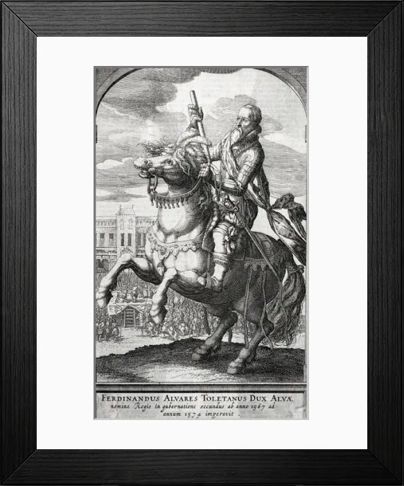 Framed Print : Duke of Alba (On Horse) Framed Print : Duke of Alba (On Horse)
