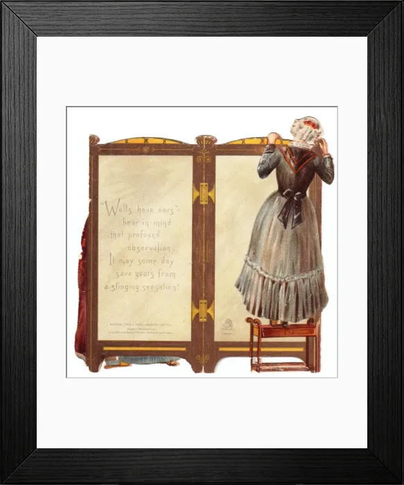 Framed Print : New Year card in the form of a folding screen Framed Print : New Year card in the form of a folding screen
