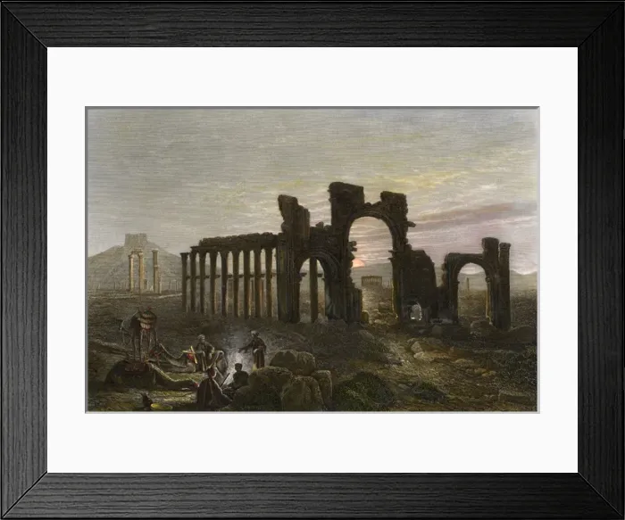 Framed Print : Syria / Palmyra / Arch C1840 Framed Print : Syria / Palmyra / Arch C1840