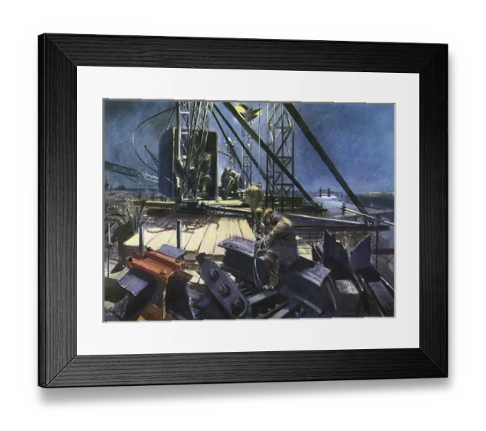 Framed Print : Dismantling Cannon St station, winter of 1959 Framed Print : Dismantling Cannon St station, winter of 1959