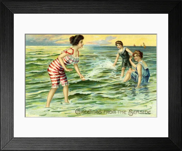 Framed Print : Edwardian seaside Framed Print : Edwardian seaside