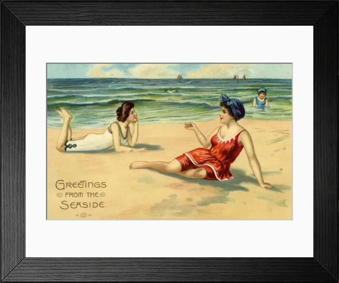 Framed Print : Edwardian seaside Framed Print : Edwardian seaside