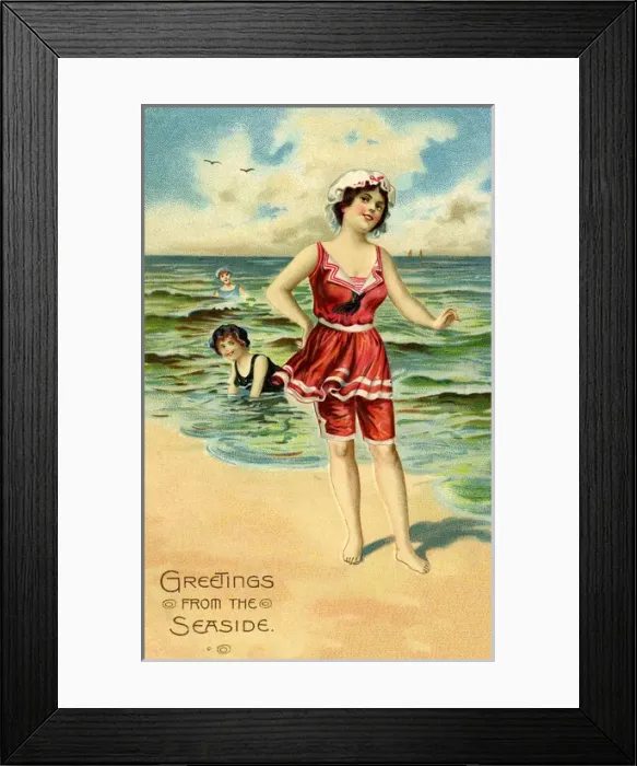 Framed Print : Edwardian seaside Framed Print : Edwardian seaside