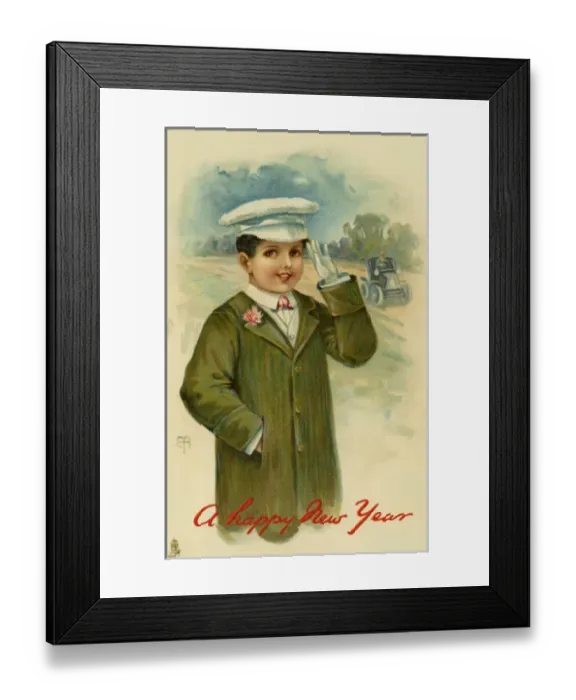 Framed Print : Little motorist Framed Print : Little motorist