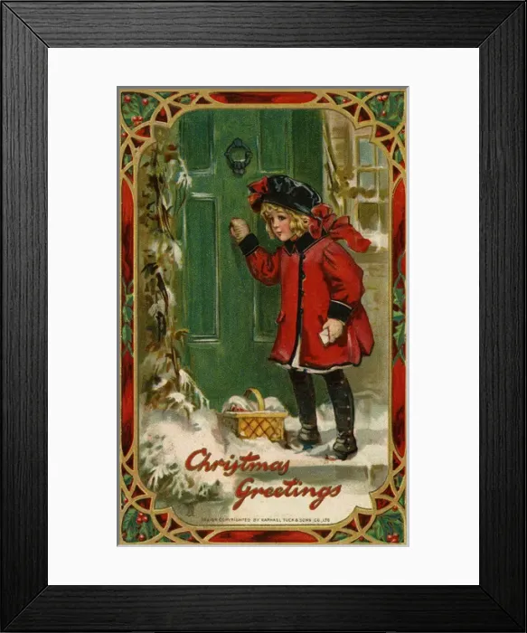Framed Print : Young girl bearing gifts Framed Print : Young girl bearing gifts