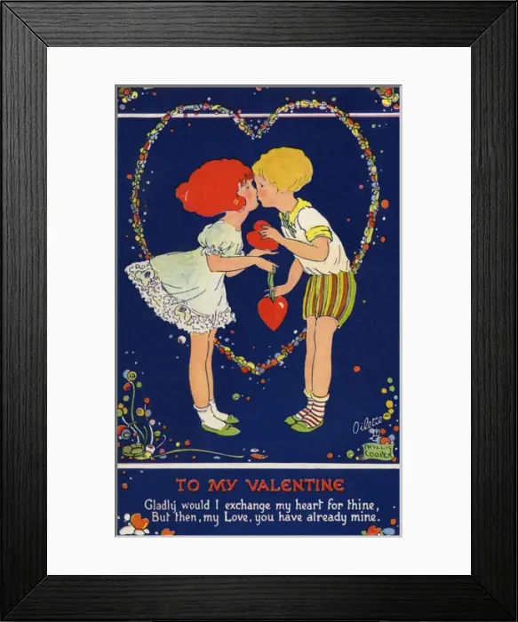 Framed Print : Valentine greeting Framed Print : Valentine greeting