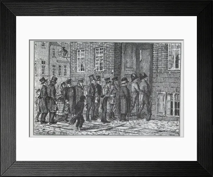 Framed Print : Danish Well-Wishers Framed Print : Danish Well-Wishers
