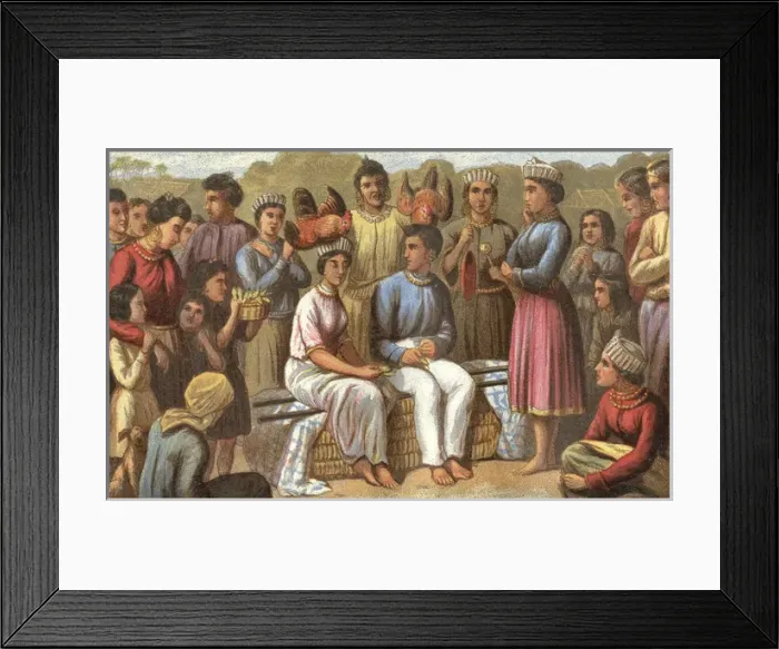 Framed Print : Marriage, Lundu People Framed Print : Marriage, Lundu People