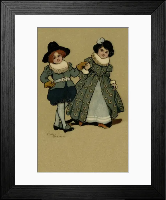 Framed Print : Dancing boy and girl Framed Print : Dancing boy and girl