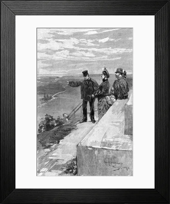 Framed Print : Tourists at Waterloo Framed Print : Tourists at Waterloo