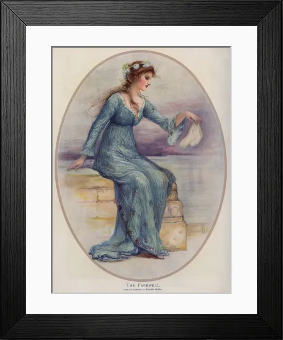 Framed Print : The Farewell by Marcella Walker Framed Print : The Farewell by Marcella Walker