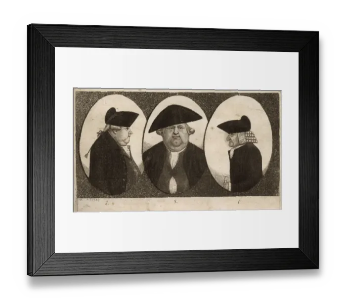 Framed Print : Three Edinburgh gentlemen by John Kay Framed Print : Three Edinburgh gentlemen by John Kay