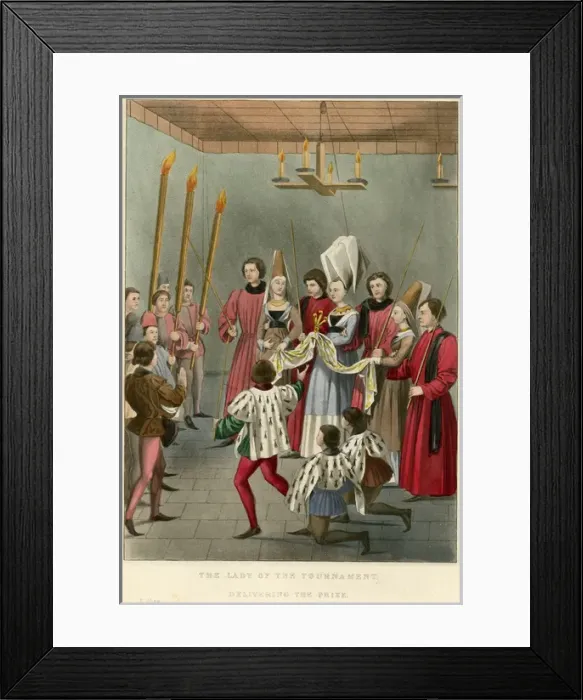 Framed Print : Lady of the Tournament presenting the prize Framed Print : Lady of the Tournament presenting the prize