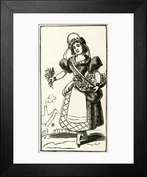 Framed Print : Street trade - water cresses Framed Print : Street trade - water cresses