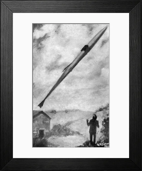 Framed Print : Annihilator rocket leaving for Mars Framed Print : Annihilator rocket leaving for Mars
