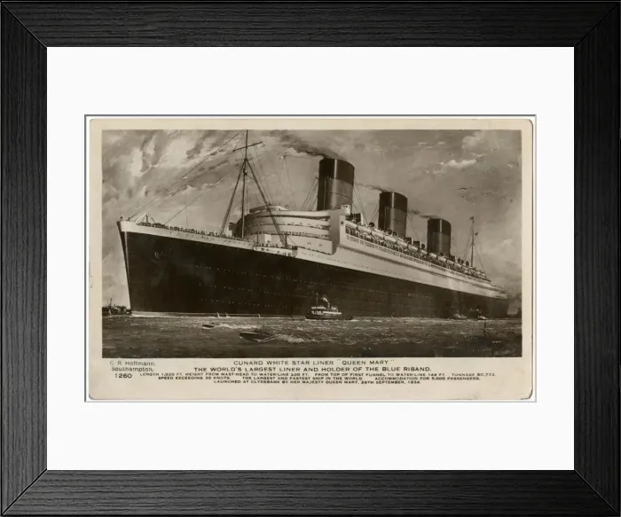Framed Print : Queen Mary Ocean Liner Framed Print : Queen Mary Ocean Liner