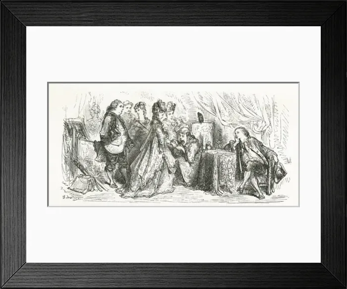 Framed Print : Lady having her palm read Framed Print : Lady having her palm read