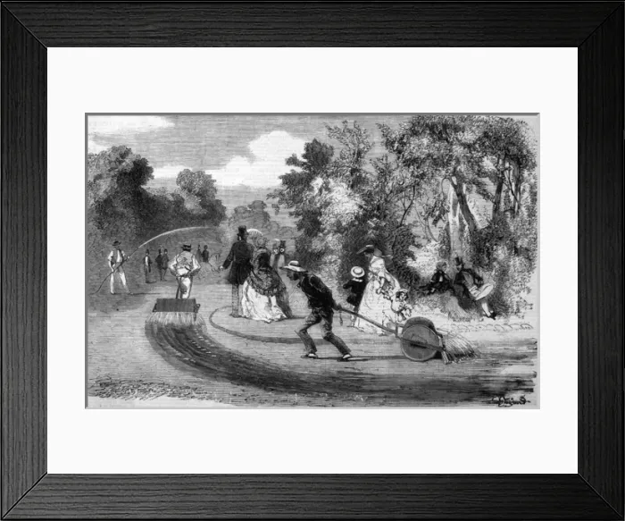 Framed Print : Garden roller and watering machine, Paris Framed Print : Garden roller and watering machine, Paris