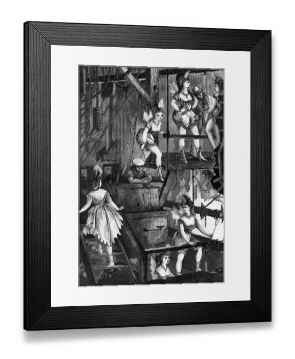 Framed Print : Pantomime fairies in the flies Framed Print : Pantomime fairies in the flies
