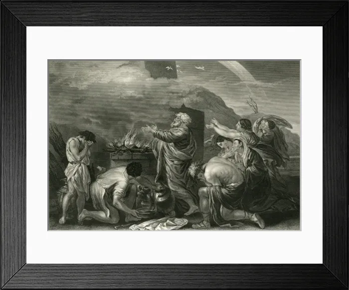 Framed Print : Noah Sacrifices Framed Print : Noah Sacrifices