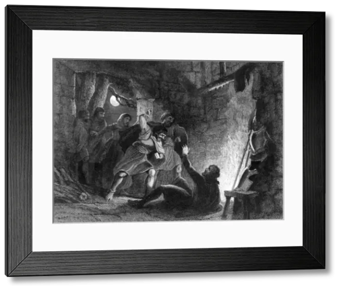 Framed Print : Death of Gerald Fitzgerald Framed Print : Death of Gerald Fitzgerald